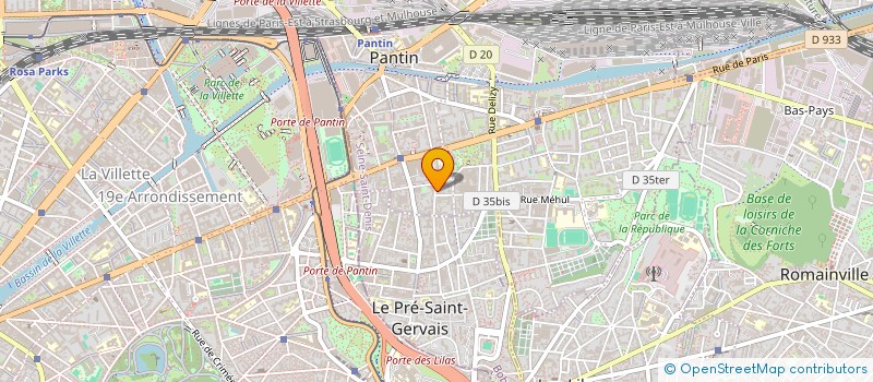 localisation de l'entreprise SCM TIM VAUCANSON  PANTIN