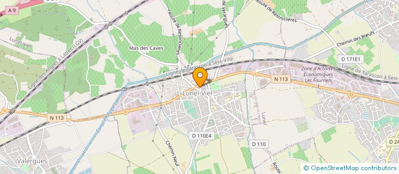 localisation de l'entreprise SCM TOURET PEYSSON  LUNEL-VIEL