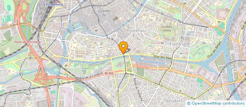 localisation de l'entreprise SCM TRIADE à STRASBOURG