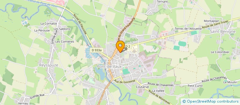 localisation de l'entreprise SCM TRICQUET-WEISS à PONT-DE-VAUX