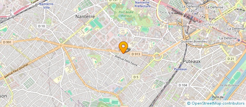 localisation de l'entreprise SCM TRISMUS NANTERRE à NANTERRE