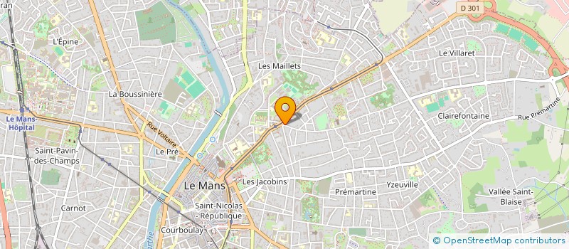 localisation de l'entreprise SCM TROTTIER-BARRAIS-VERNHETTES  LE MANS