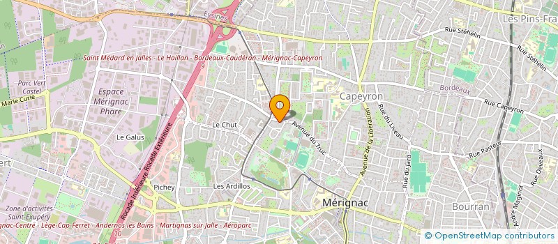 localisation de l'entreprise SCM TRUC 80  MERIGNAC