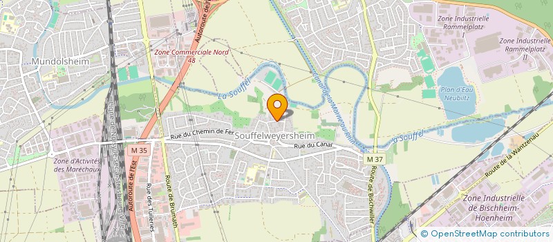 localisation de l'entreprise SCM TUT'ELLES  SOUFFELWEYERSHEIM