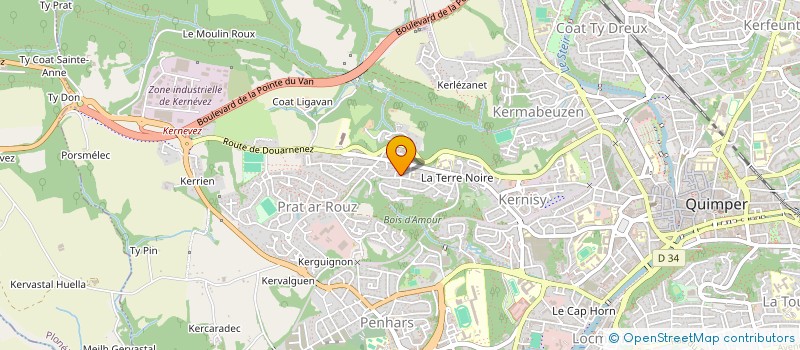 localisation de l'entreprise SCM TY ROUZ à QUIMPER