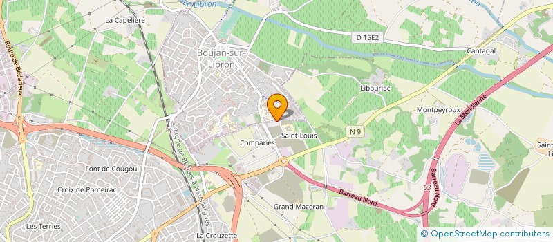 localisation de l'entreprise SCM URO 34 à BOUJAN-SUR-LIBRON