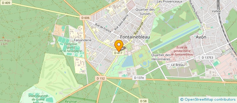 localisation de l'entreprise SCM UROLOGIE SUD 77  FONTAINEBLEAU