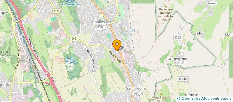 localisation de l'entreprise SCM V V à CHALLES-LES-EAUX