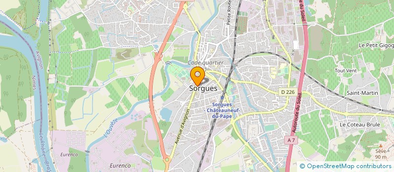 localisation de l'entreprise SCM VAL DE PROVENCE à SORGUES