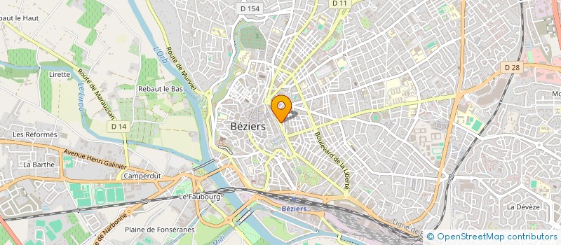 localisation de l'entreprise SCM VALIENTE-CATHALIFAUD à BEZIERS