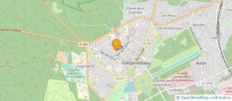 localisation de l'entreprise SCM VALLETEAU DE MOUILLAC ET PELE FAKACS  FONTAINEBLEAU