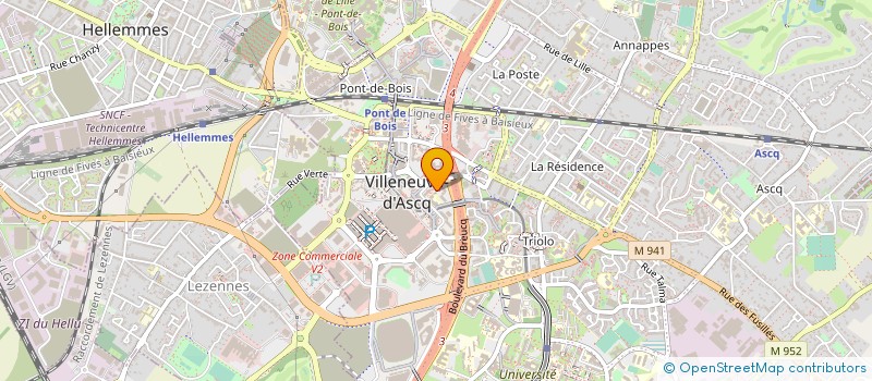 localisation de l'entreprise SCM VAN GOGH  VILLENEUVE-D'ASCQ
