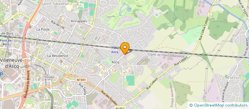 localisation de l'entreprise SCM VANHELST-LONGUEVAL à VILLENEUVE-D'ASCQ