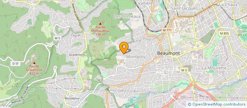 localisation de l'entreprise SCM VASCODOME 63  BEAUMONT