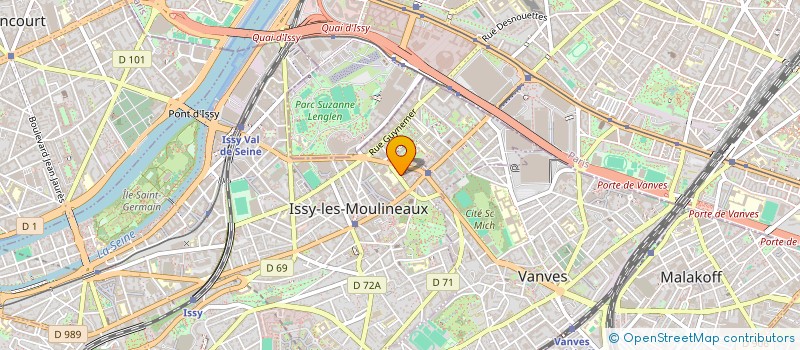 localisation de l'entreprise SCM VAUDETARD à ISSY-LES-MOULINEAUX