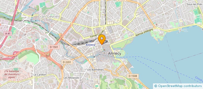 localisation de l'entreprise SCM VAUGELAS à ANNECY