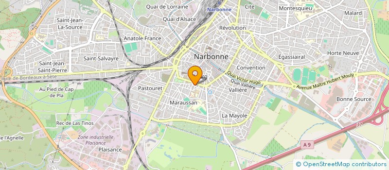 localisation de l'entreprise SCM VERDEIL A. BRONORI C. VEYRET P.  NARBONNE