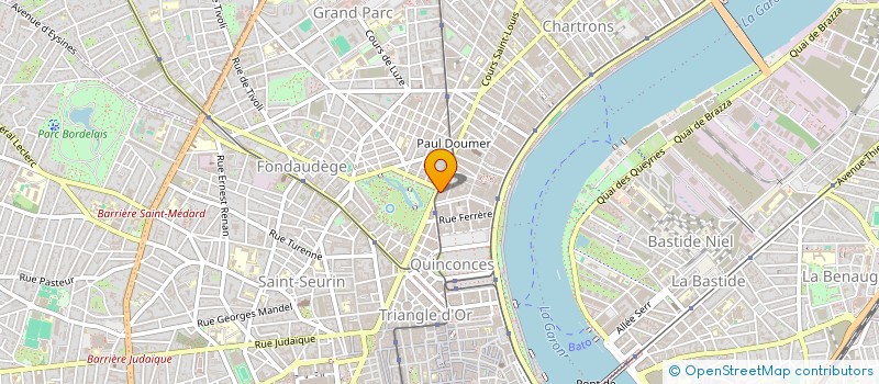 localisation de l'entreprise SCM VERDUN à BORDEAUX