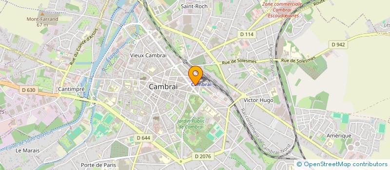localisation de l'entreprise SCM VERHULST CARPENTIER à CAMBRAI