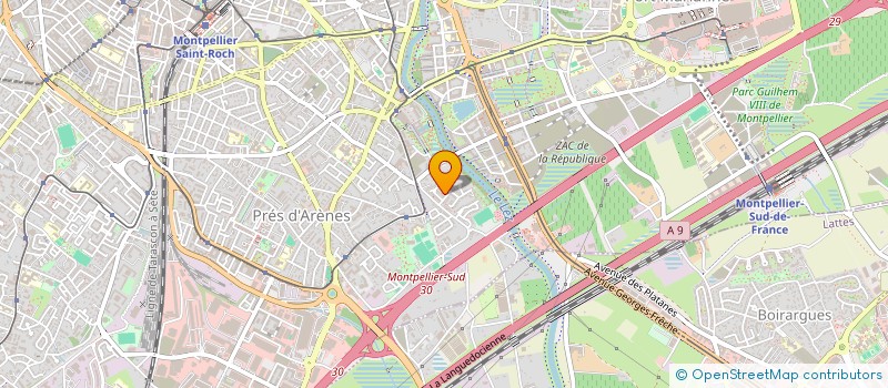 localisation de l'entreprise SCM VESSIERES CASADIO à MONTPELLIER