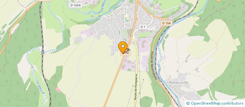 localisation de l'entreprise SCM VETOUEST 88 à NEUFCHATEAU