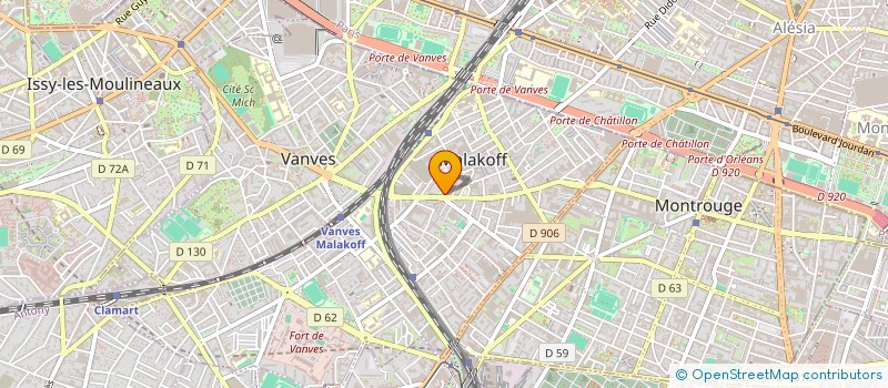 localisation de l'entreprise SCM VEUX-OTTER  MALAKOFF