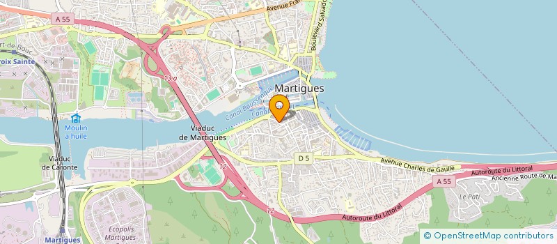 localisation de l'entreprise SCM VIALA à MARTIGUES