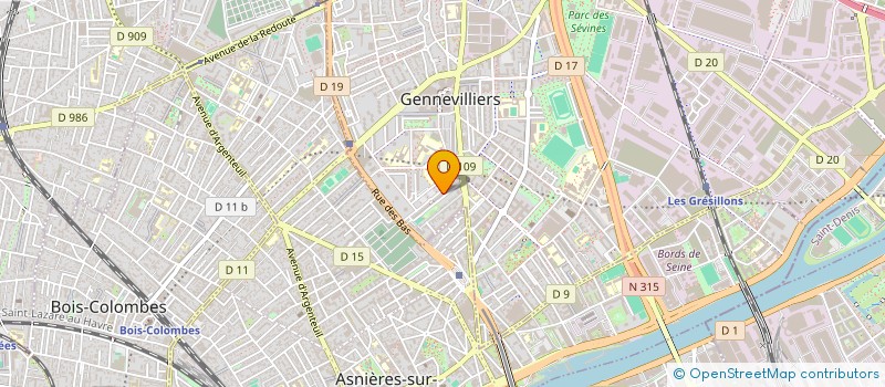 localisation de l'entreprise SCM VICTOR HUGO à GENNEVILLIERS