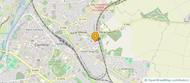 localisation de l'entreprise SCM VICTOR HUGO à CAMBRAI