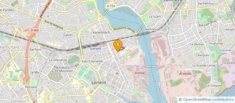 localisation de l'entreprise SCM VICTOR SEGALEN  LORIENT