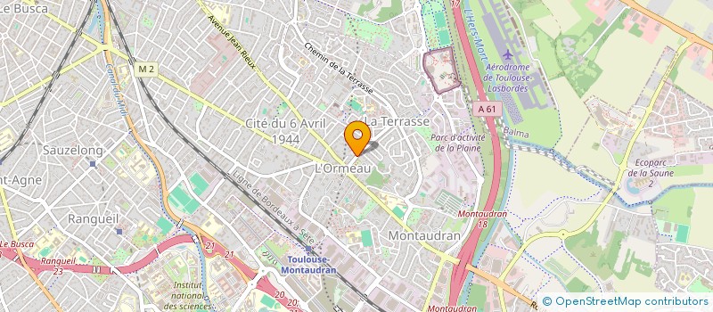localisation de l'entreprise SCM VINCENT CHEZE  TOULOUSE