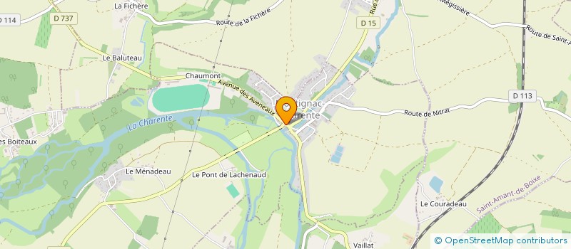 localisation de l'entreprise SCM VITALE à MONTIGNAC-CHARENTE