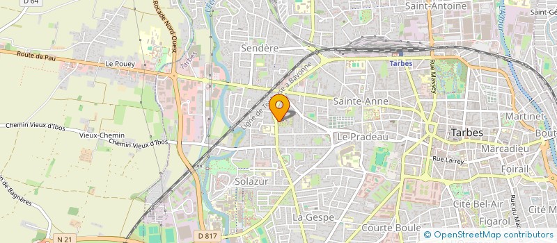 localisation de l'entreprise SCM VOINCHET SAUREL  TARBES