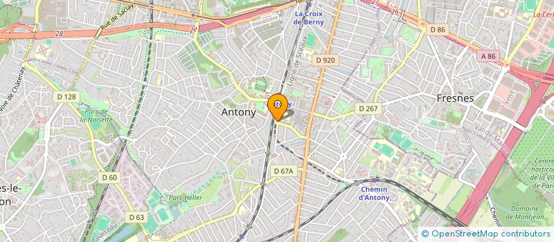 localisation de l'entreprise SCM VVF à ANTONY