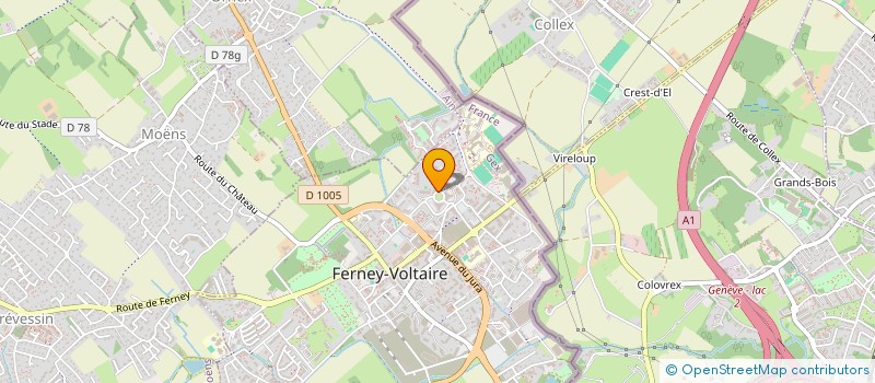 localisation de l'entreprise SCM WAHART DA COSTA BIGONZI à FERNEY-VOLTAIRE