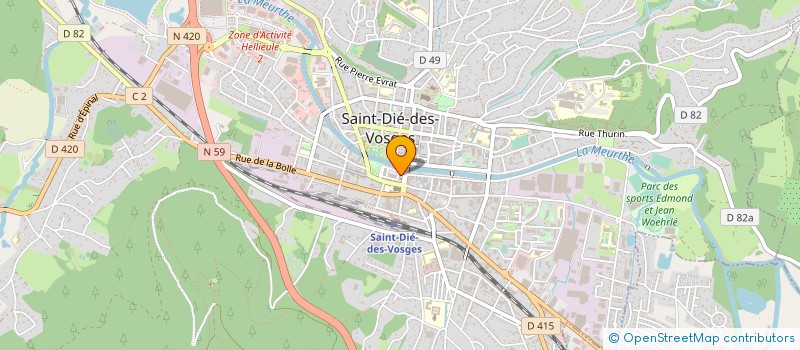 localisation de l'entreprise SCM WALDSEEMULLER à SAINT-DIE-DES-VOSGES