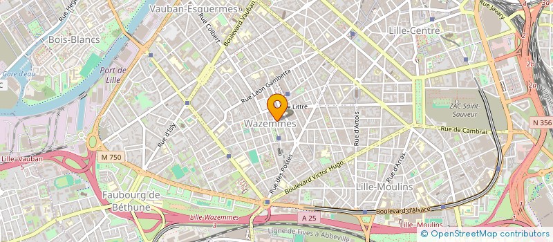 localisation de l'entreprise SCM WAZEMMES à LILLE