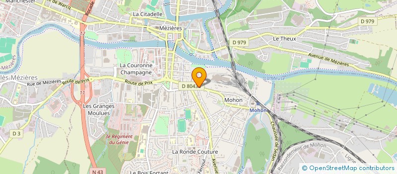 localisation de l'entreprise SCM WERRY-DUTIL  CHARLEVILLE MEZIERES