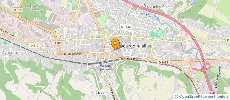 localisation de l'entreprise SCM Y MEYRIEUX M RENDU  BOURGOIN-JALLIEU