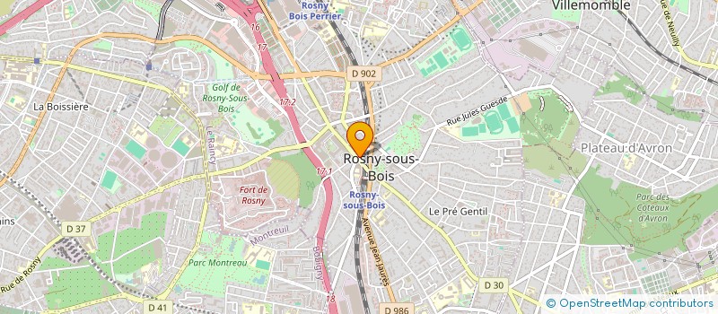 localisation de l'entreprise SCM YGREC à ROSNY-SOUS-BOIS
