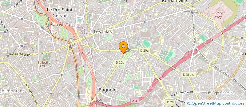 localisation de l'entreprise SCM YLLB à BAGNOLET