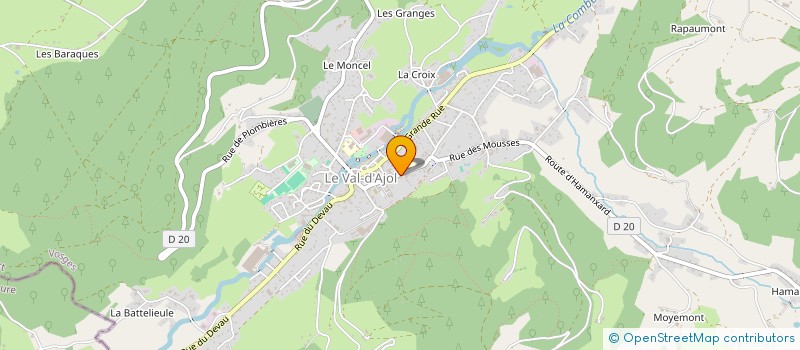 localisation de l'entreprise SCM ZIMMERMANN à LE VAL-D'AJOL