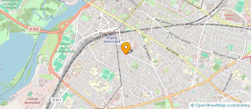localisation de l'entreprise SCM ZOE à ANGERS