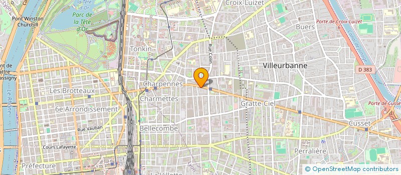 localisation de l'entreprise SCM ZOLA REPUBLIQUE à VILLEURBANNE