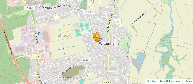 localisation de l'entreprise SCMA CUISINE à WITTENHEIM