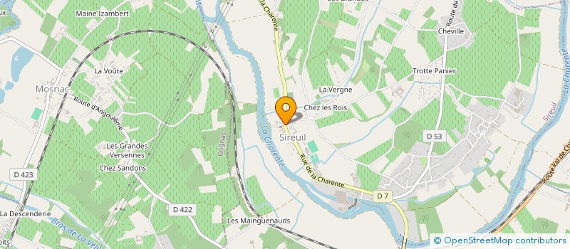 localisation de l'entreprise SCMB à SIREUIL