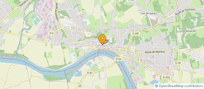 localisation de l'entreprise SCMH CREATION à TREVOUX