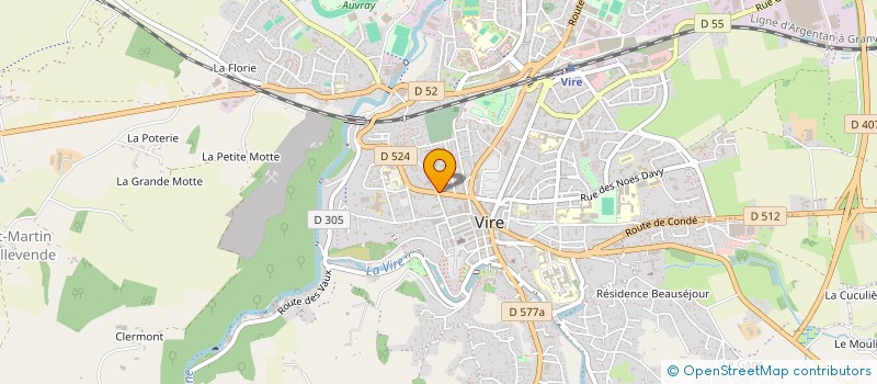 localisation de l'entreprise SCML  VIRE-NORMANDIE