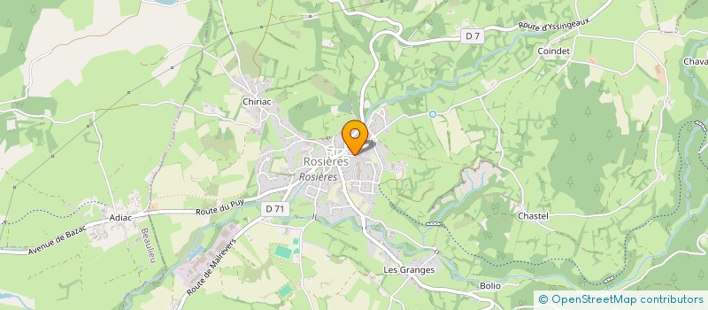 localisation de l'entreprise SCML  ROSIERES