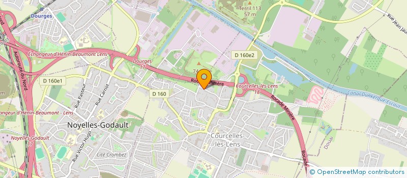 localisation de l'entreprise SCMLM62 à COURCELLES-LES-LENS